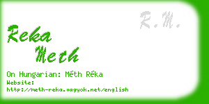 reka meth business card